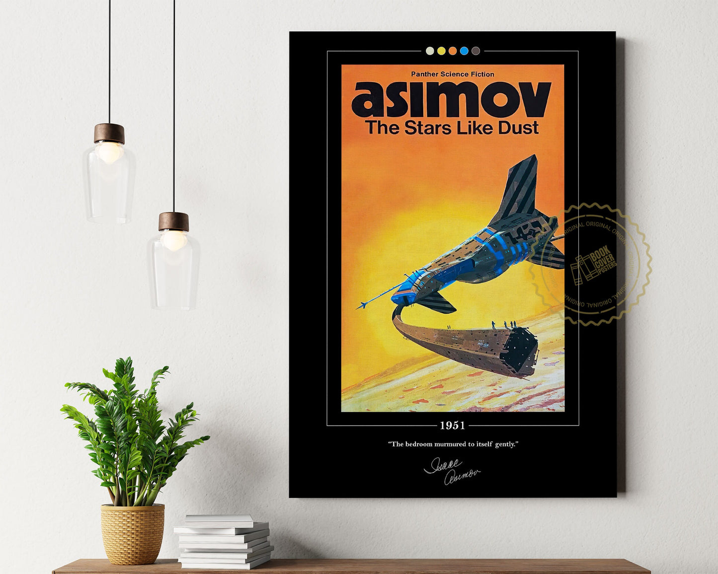 The Stars Like Dust Book Cover Poster | Isaac Asimov, The Stars Like Dust Poster, Book Posters, Book Art, Canvas Wall Art, Book Lover Gift