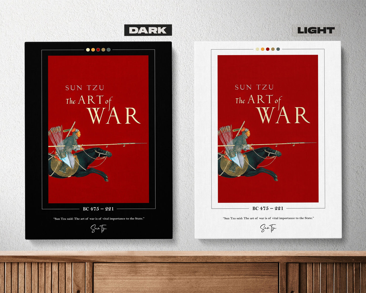 The Art of War Book Cover Poster | Sun Tzu, The Art of War Poster, The Art of War Print, Book Posters, Canvas Wall Art, Book Lover Gift