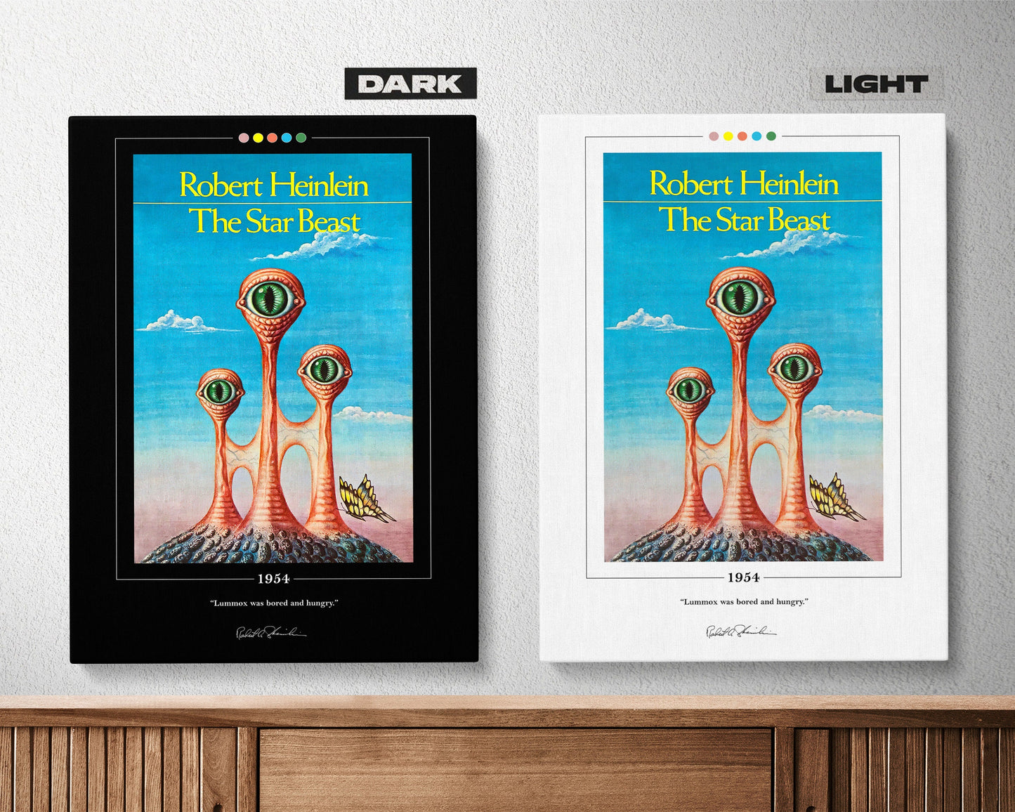 The Star Beast Book Cover Poster | Robert A. Heinlein, The Star Beast Poster, Book Posters, Book Art, Canvas Wall Art, Book Lover Gift