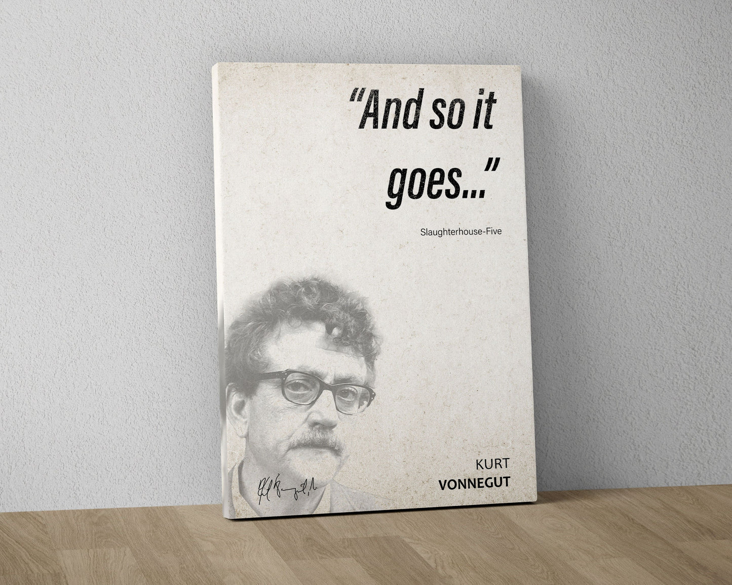 Kurt Vonnegut Quote Wall Art | Slaughterhouse Five Quote Poster, Quote Print, Quote Art, Book Quote, Canvas Wall Art, Book Lover Gift