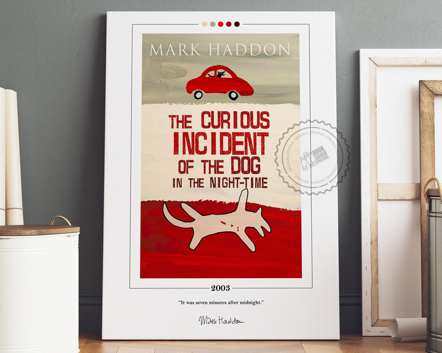 The Curious Incident of the Dog in the Night-Time Book Cover Poster | Mark Haddon, The Curious Incident of the Dog in the Night-Time Poster