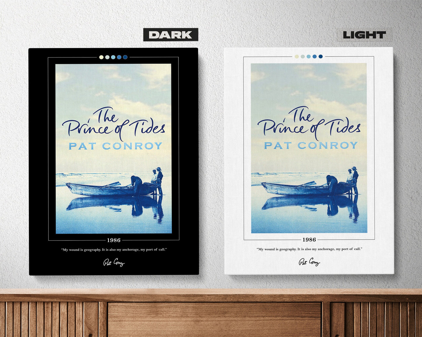 The Prince of Tides Book Cover Poster | Pat Conroy, Prince of Tides Poster, Prince of Tides Print, Book Posters, Book Art, Book Lover Gift