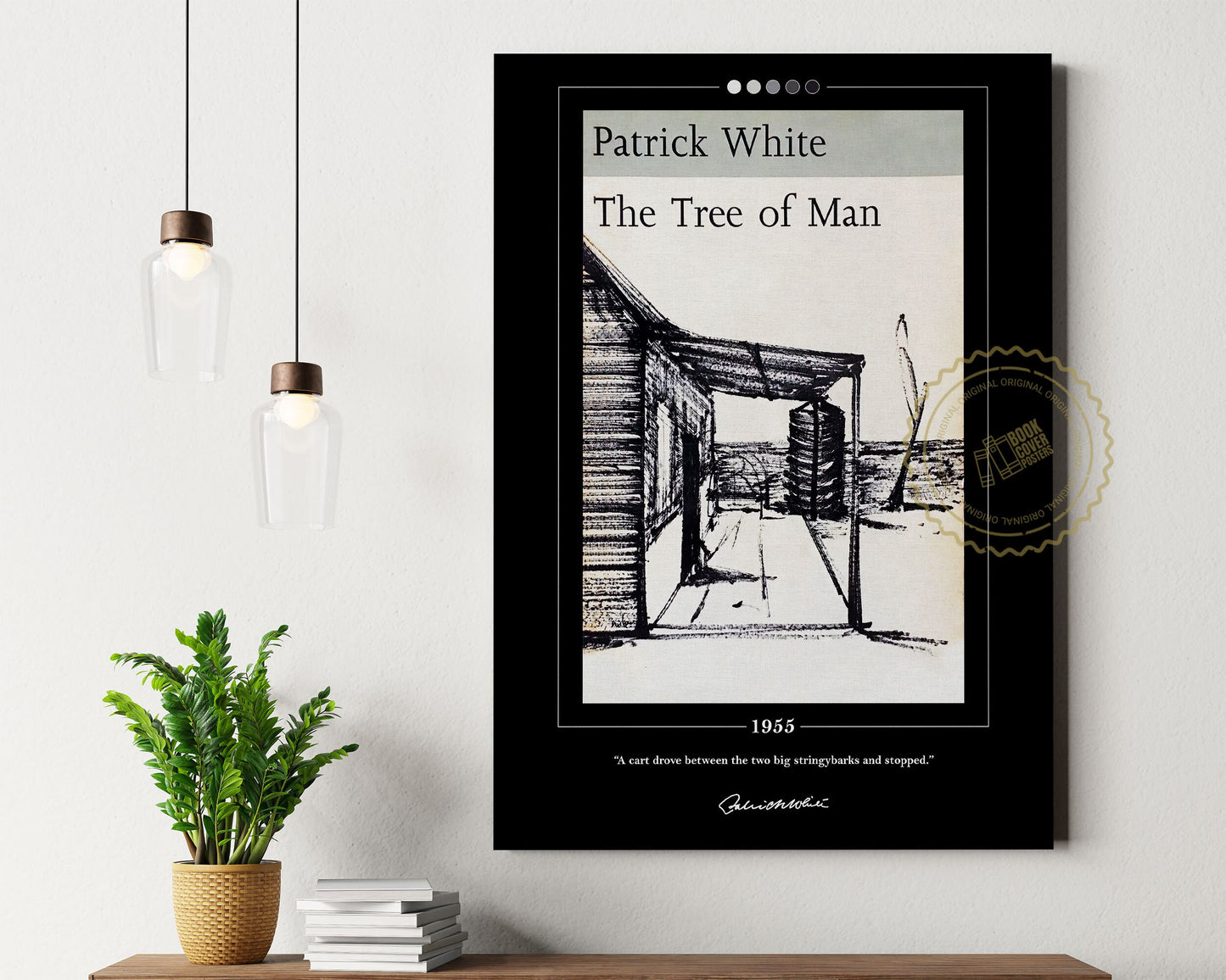 The Tree of Man Book Cover Poster | Patrick White, The Tree of Man Poster, The Tree of Man Print, Book Poster, Canvas Print, Book Lover Gift