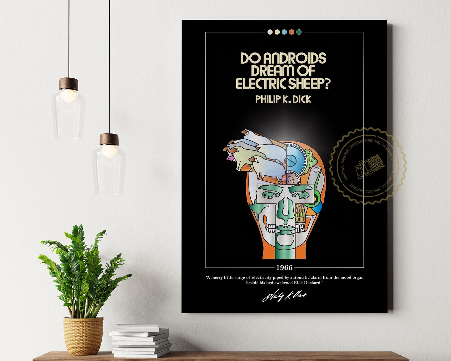 Do Androids Dream of Electric Sheep Book Cover Poster | Philip K Dick, Do Androids Dream of Electric Sheep Poster, Book Poster, Canvas Print