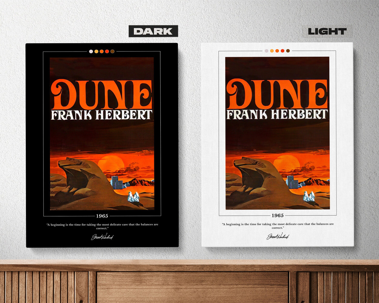 Dune Book Cover Poster | Frank Herbert, Dune Poster, Dune Print, Book Posters, Book Print, Canvas Wall Art, Book Art, Book Lover Gift