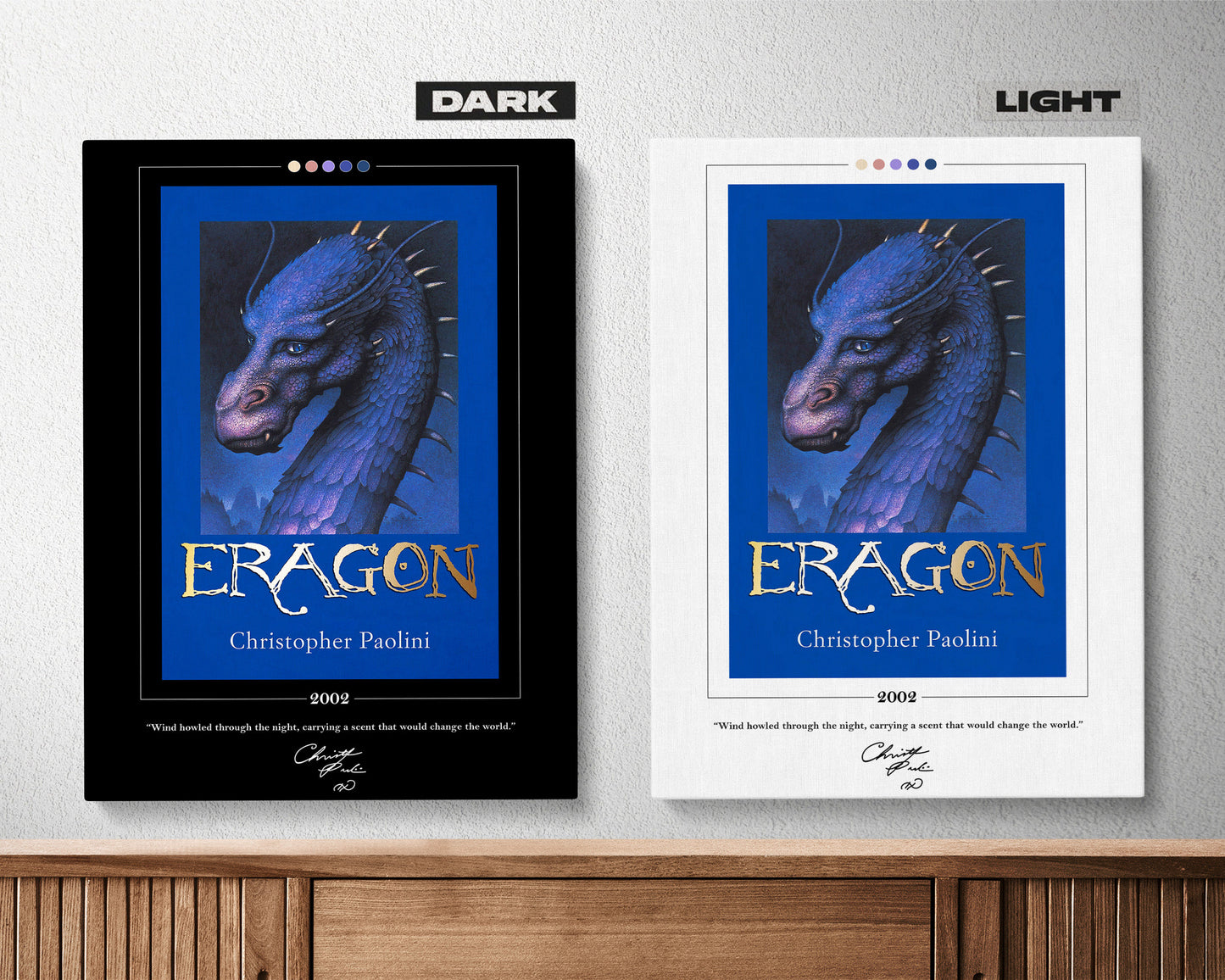 Eragon Book Cover Poster | Christopher Paolini, Eragon Poster, Eragon Print, Book Posters, Canvas Wall Art, Book Art, Book Lover Gift