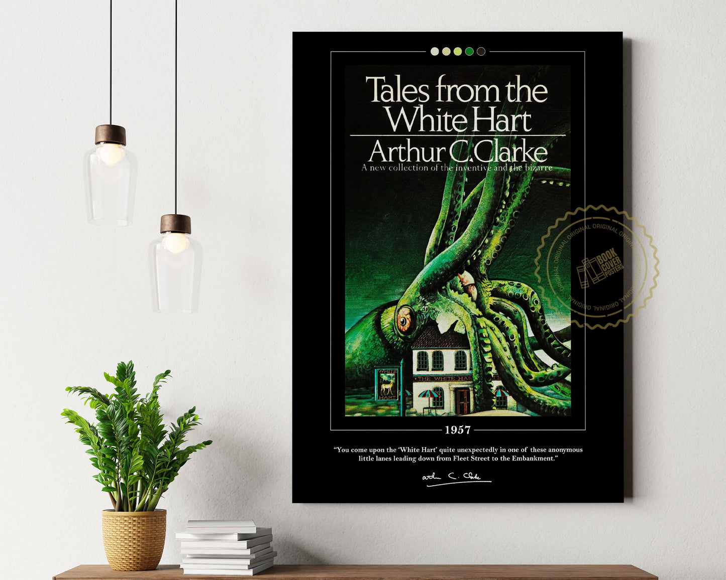 Tales from the White Hart Book Cover Poster | Arthur C. Clarke, Tales from the White Hart Poster, Book Poster, Canvas Print, Book Lover Gift