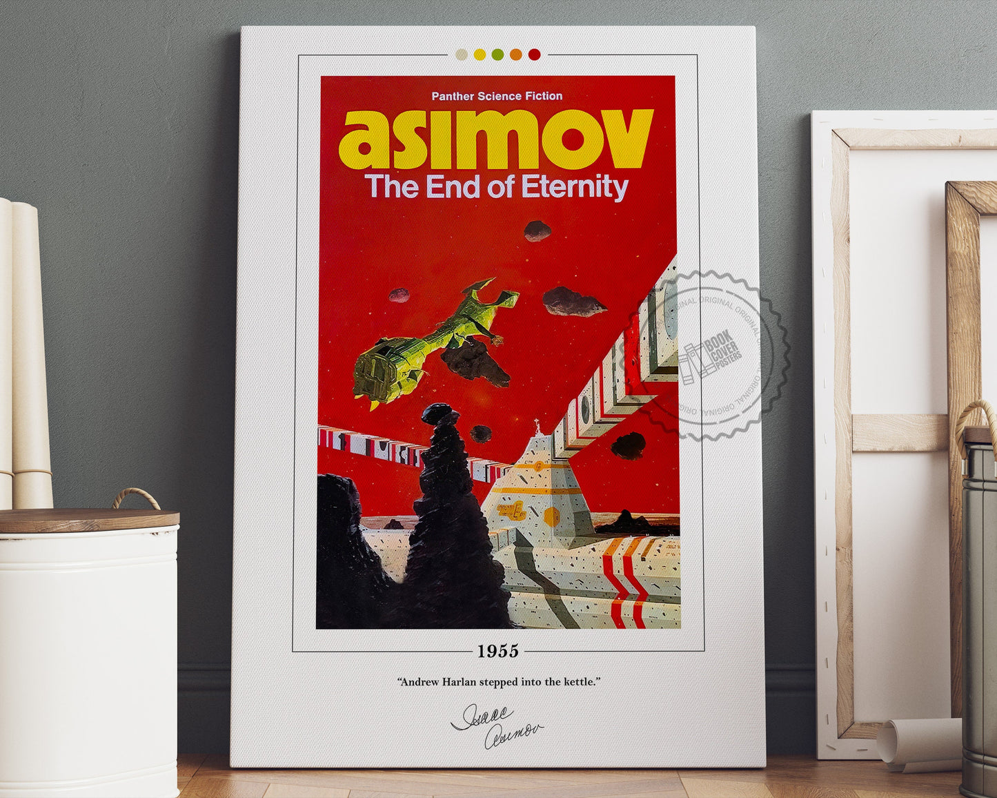 The End of Eternity Book Cover Poster | Isaac Asimov, The End of Eternity Poster, Book Posters, Book Art, Canvas Wall Art, Book Lover Gift