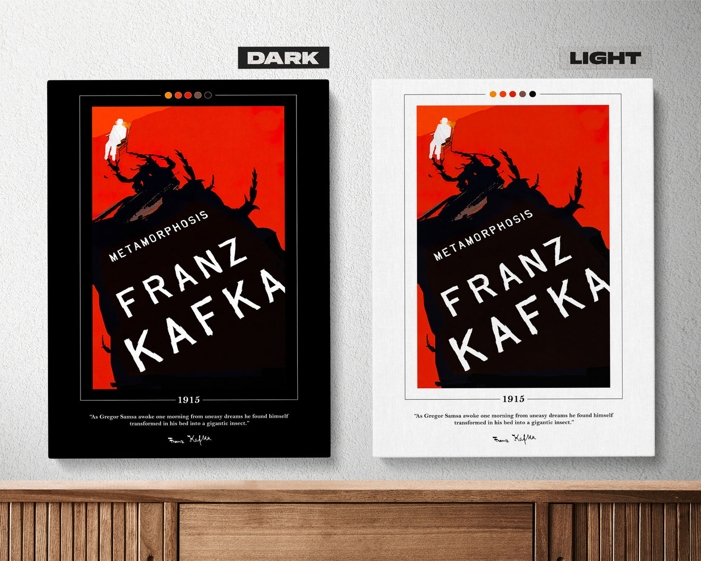 The Metamorphosis Book Cover Poster | Franz Kafka, Metamorphosis Poster, Metamorphosis Print, Book Posters, Canvas Print, Book Lover Gift