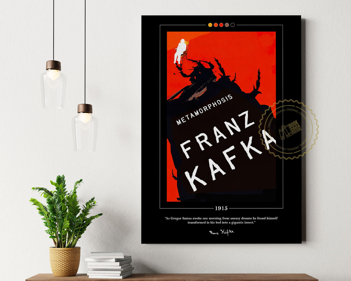 The Metamorphosis Book Cover Poster | Franz Kafka, Metamorphosis Poster, Metamorphosis Print, Book Posters, Canvas Print, Book Lover Gift