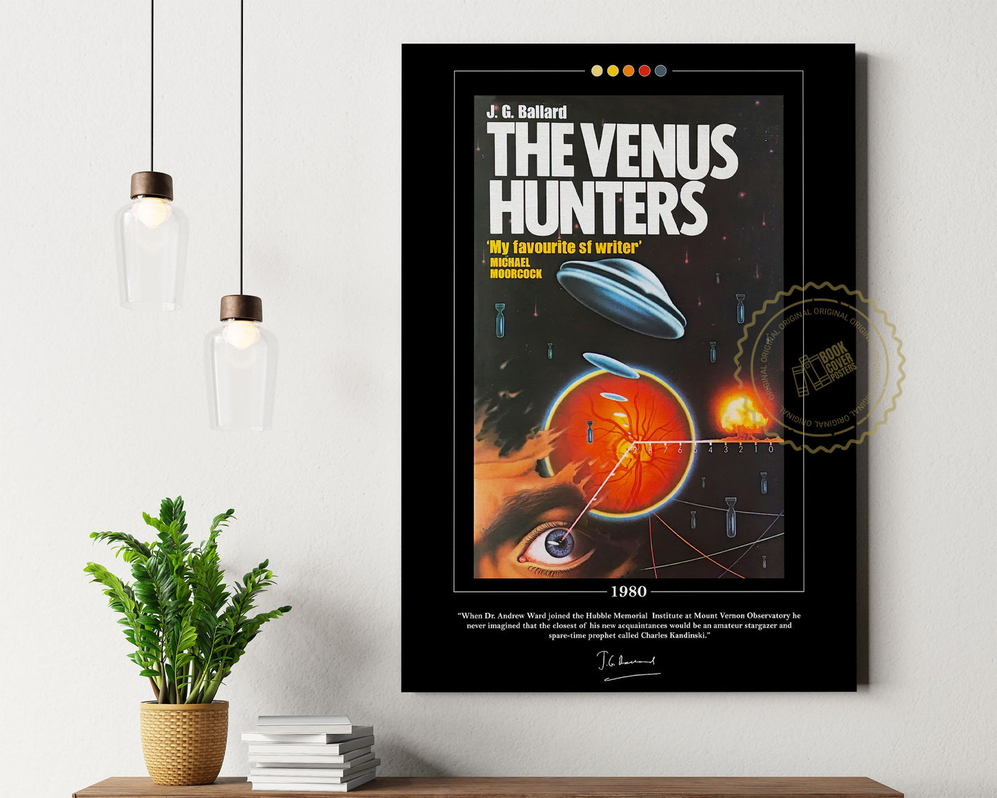 The Venus Hunters Book Cover Poster | J. G. Ballard, The Venus Hunters Poster, Book Posters, Book Art, Canvas Wall Art, Book Lover Gift