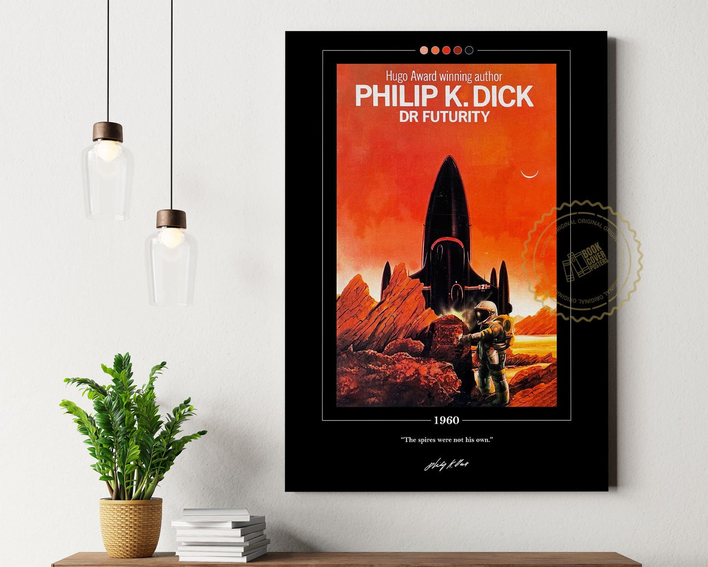 Dr. Futurity Book Cover Poster | Philip K Dick, Dr. Futurity Poster, Dr. Futurity Print, Book Poster, Canvas Wall Art, Book Lover Gift