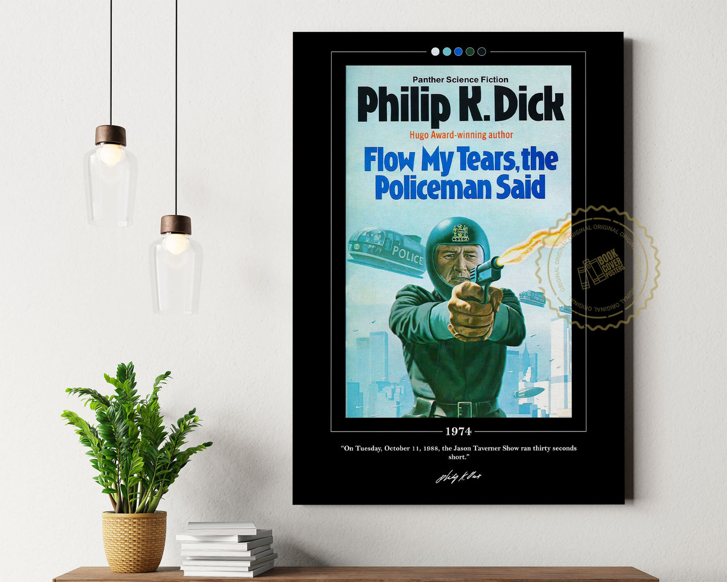 Flow My Tears the Policeman Said Book Cover Poster | Philip K Dick, Flow My Tears the Policeman Said Poster, Book Poster, Book Lover Gift