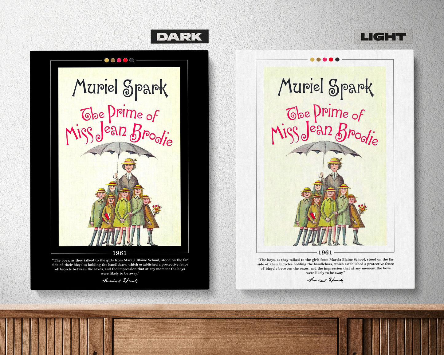The Prime of Miss Jean Brodie Book Cover Poster | Muriel Spark, The Prime of Miss Jean Brodie Poster, Book Posters, Book Lover Gift