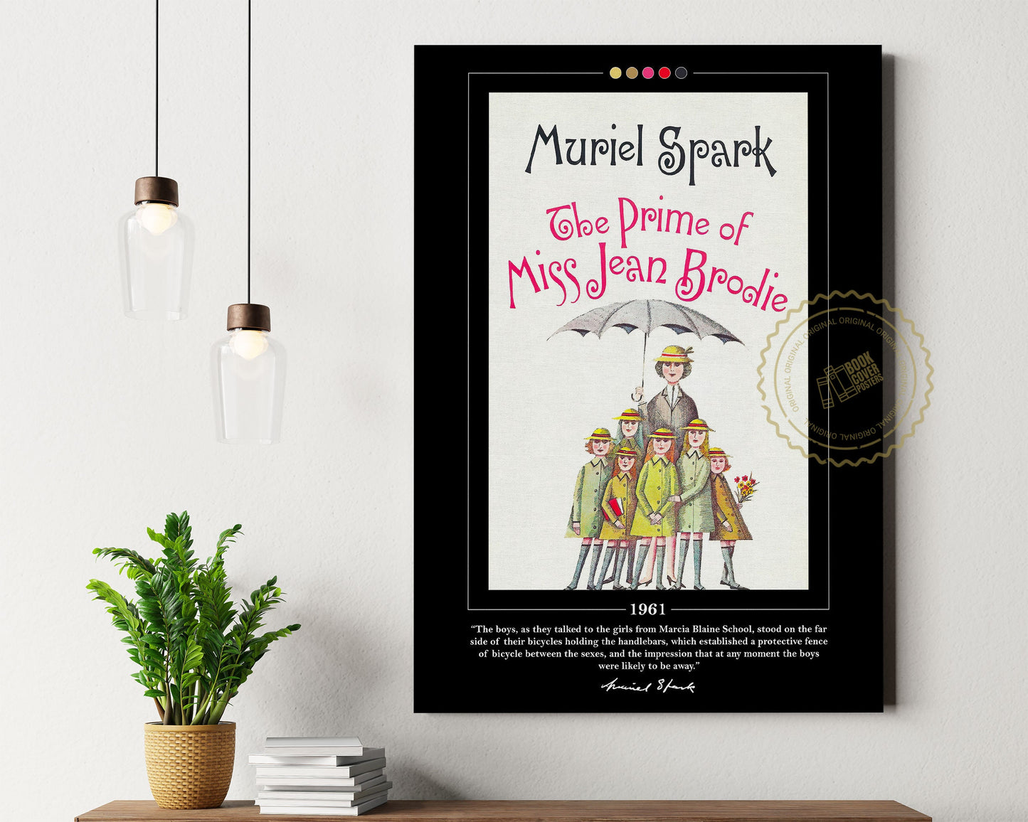 The Prime of Miss Jean Brodie Book Cover Poster | Muriel Spark, The Prime of Miss Jean Brodie Poster, Book Posters, Book Lover Gift