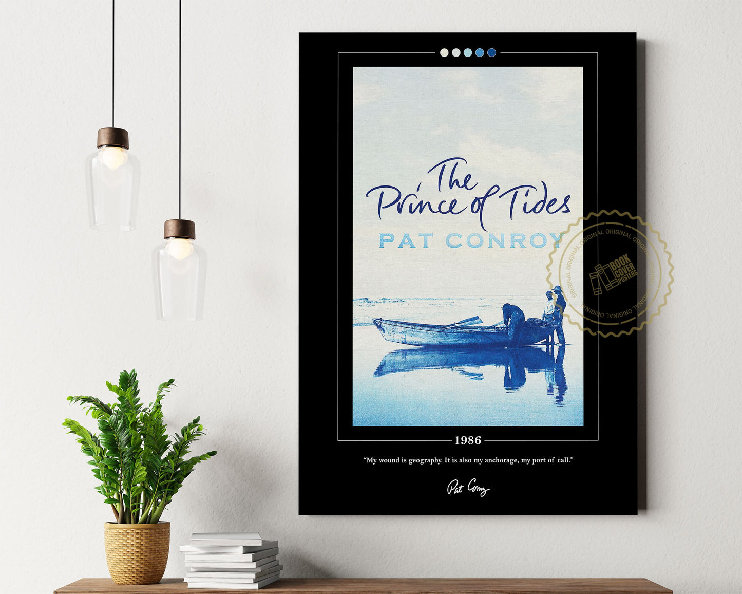 The Prince of Tides Book Cover Poster | Pat Conroy, Prince of Tides Poster, Prince of Tides Print, Book Posters, Book Art, Book Lover Gift
