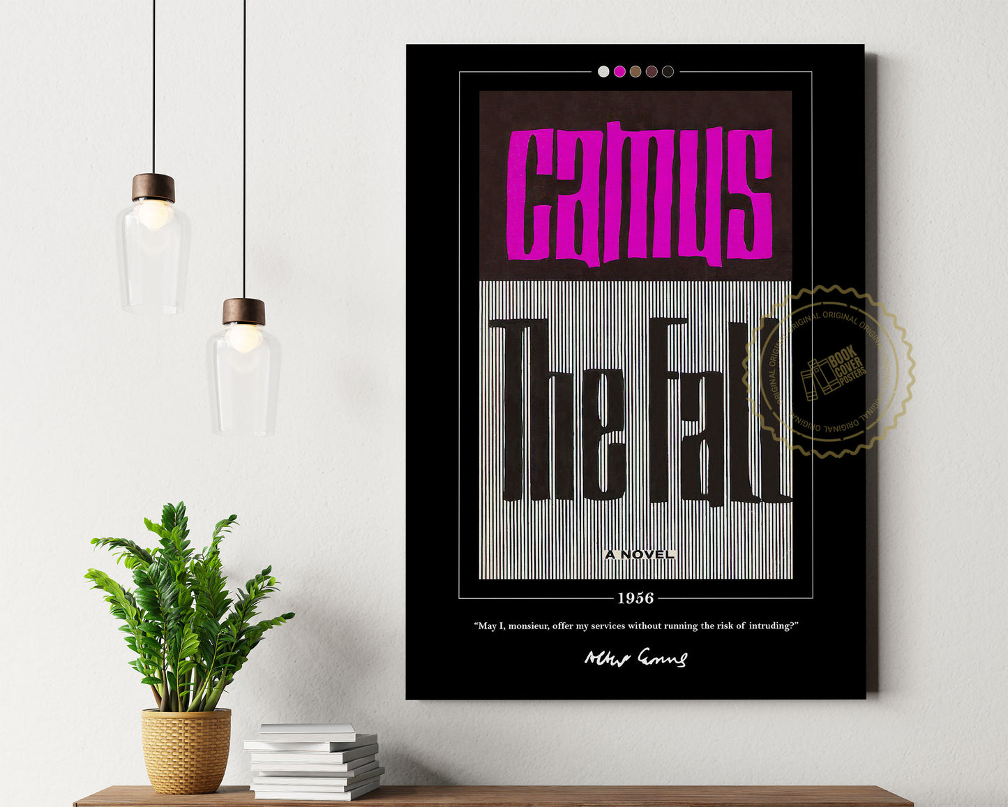 The Fall Book Cover Poster | Albert Camus, The Fall Poster, The Fall Print, Book Posters, Book Print, Book Art, Book Art, Book Lover Gift