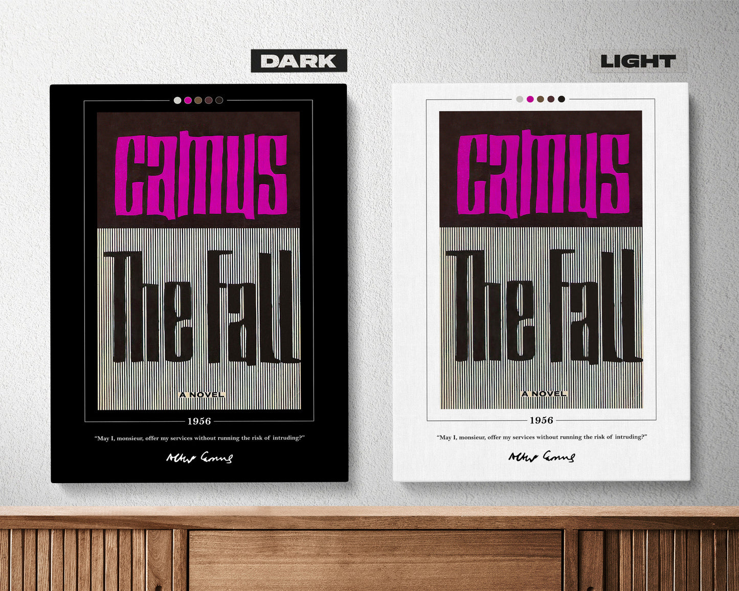 The Fall Book Cover Poster | Albert Camus, The Fall Poster, The Fall Print, Book Posters, Book Print, Book Art, Book Art, Book Lover Gift
