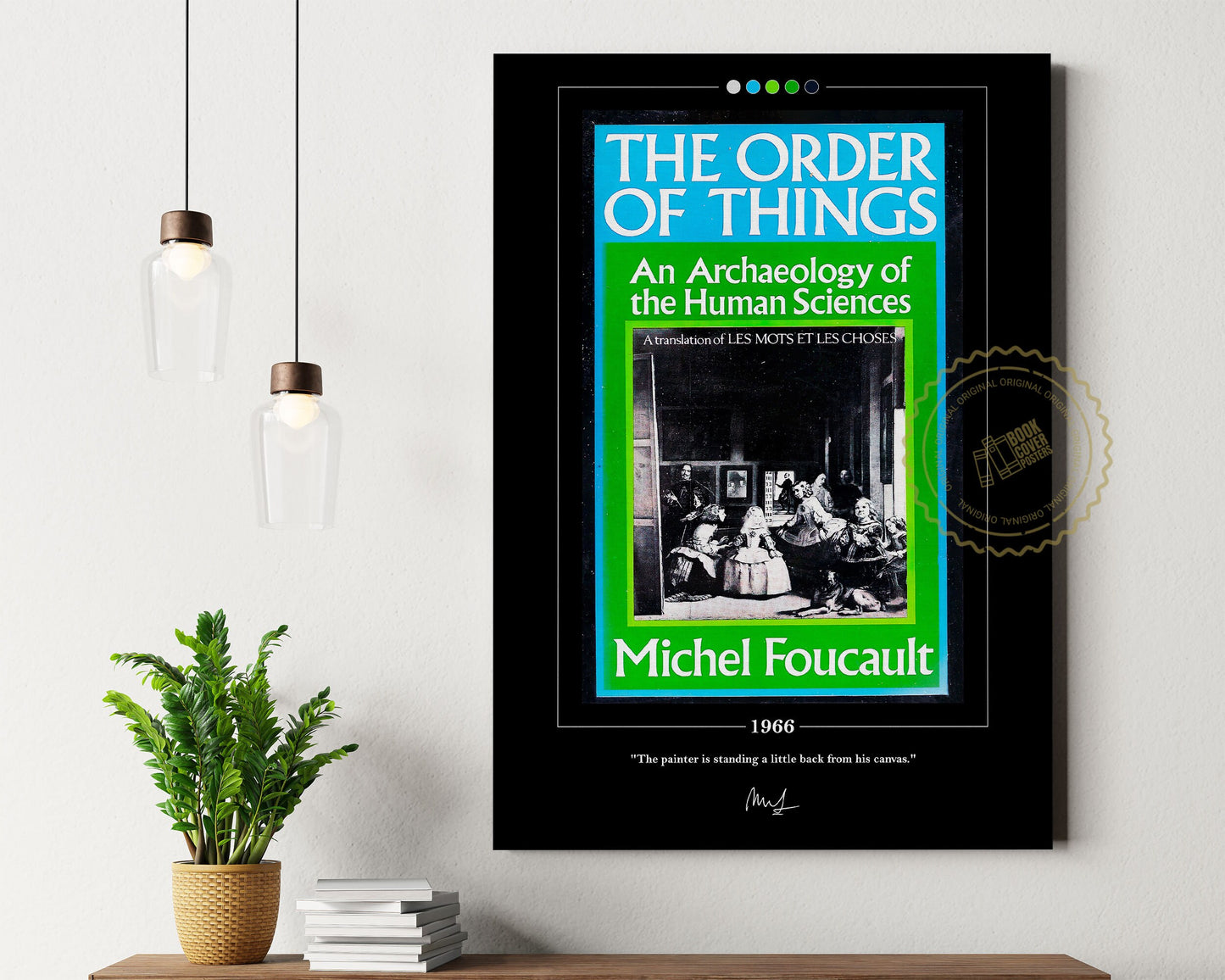 The Order of Things Book Cover Poster | Michel Foucault, The Order of Things Poster, Book Poster, Book Art, Canvas Wall Art, Book Lover Gift