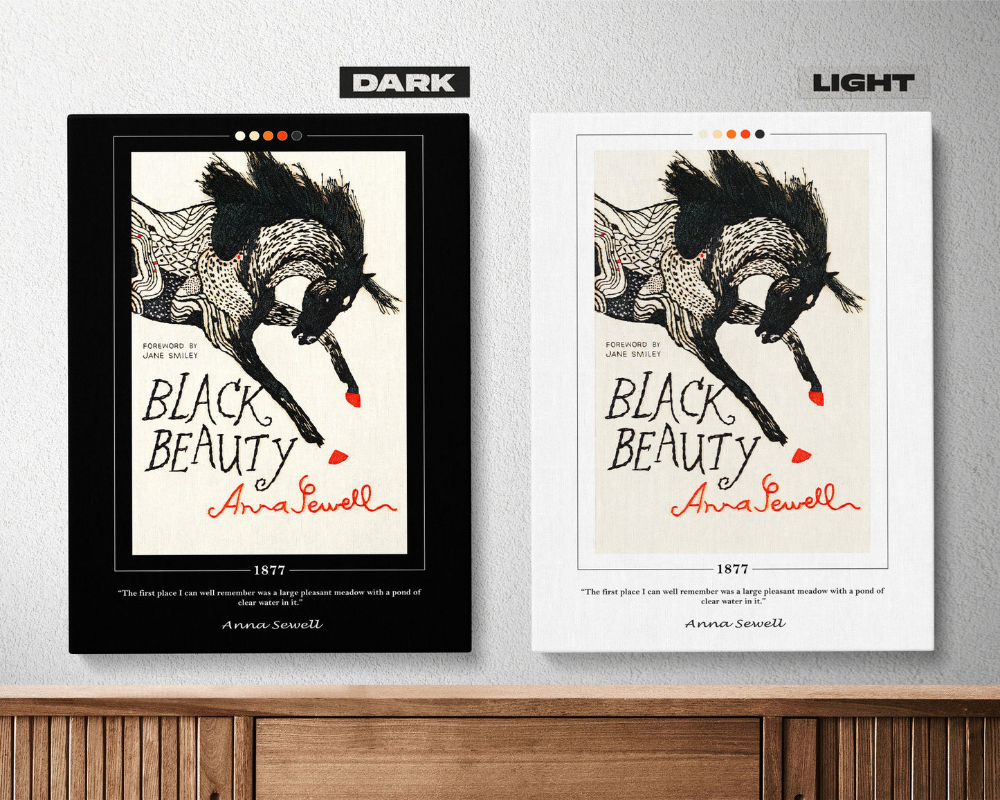 Black Beauty Book Cover Poster | Anna Sewell, Black Beauty Poster, Black Beauty Print, Book Posters, Canvas Wall Art, Book Lover Gift