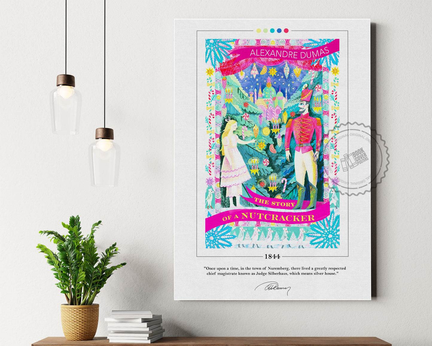 The Story of a Nutcracker Book Cover Poster | Alexandre Dumas, The Story of a Nutcracker Poster, Book Posters, Book Art, Book Lover Gift
