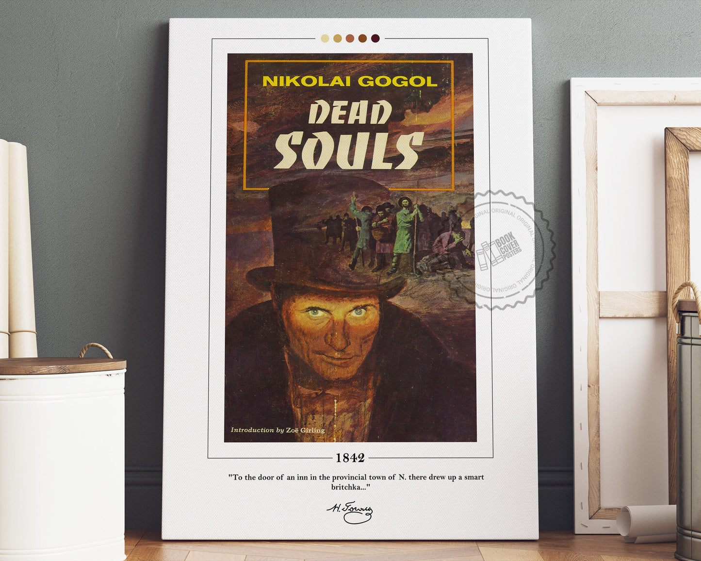 Dead Souls Book Cover Poster | Nikolai Gogol, Dead Souls Poster, Dead Souls Print, Book Posters, Canvas Wall Art, Book Art, Book Lover Gift