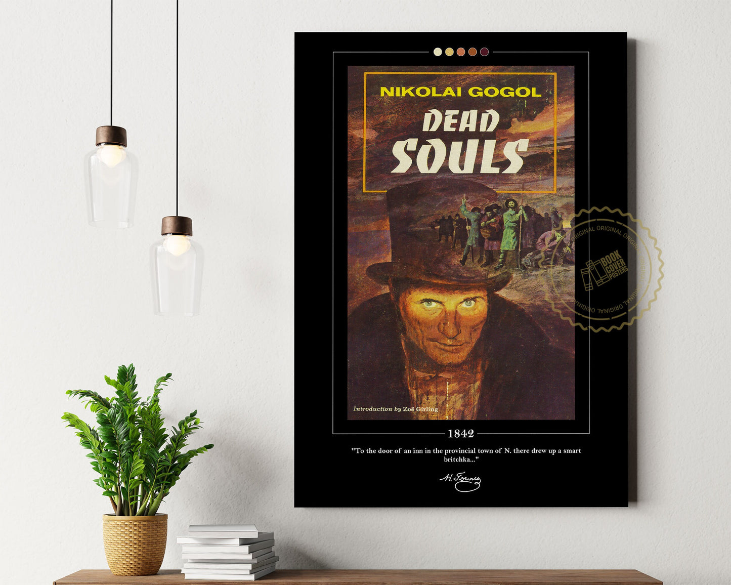 Dead Souls Book Cover Poster | Nikolai Gogol, Dead Souls Poster, Dead Souls Print, Book Posters, Canvas Wall Art, Book Art, Book Lover Gift