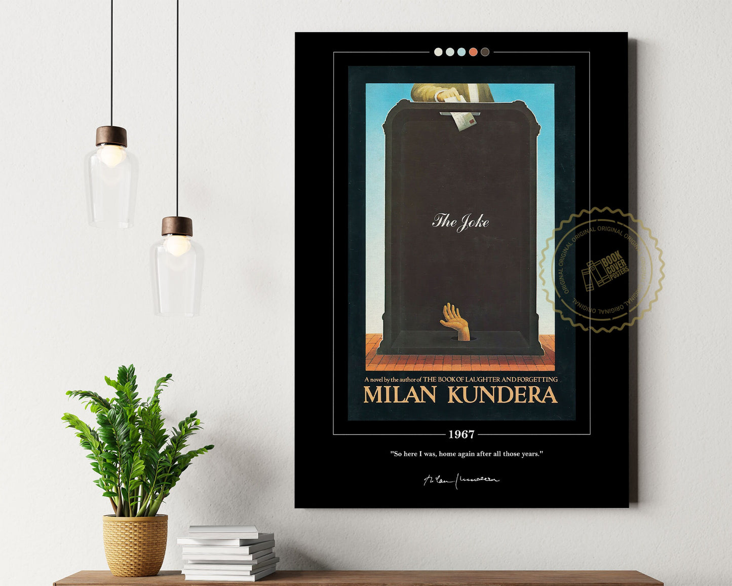 The Joke Book Cover Poster | Milan Kundera, The Joke Poster, The Joke Print, Book Posters, Book Art, Canvas Wall Art, Book Lover Gift