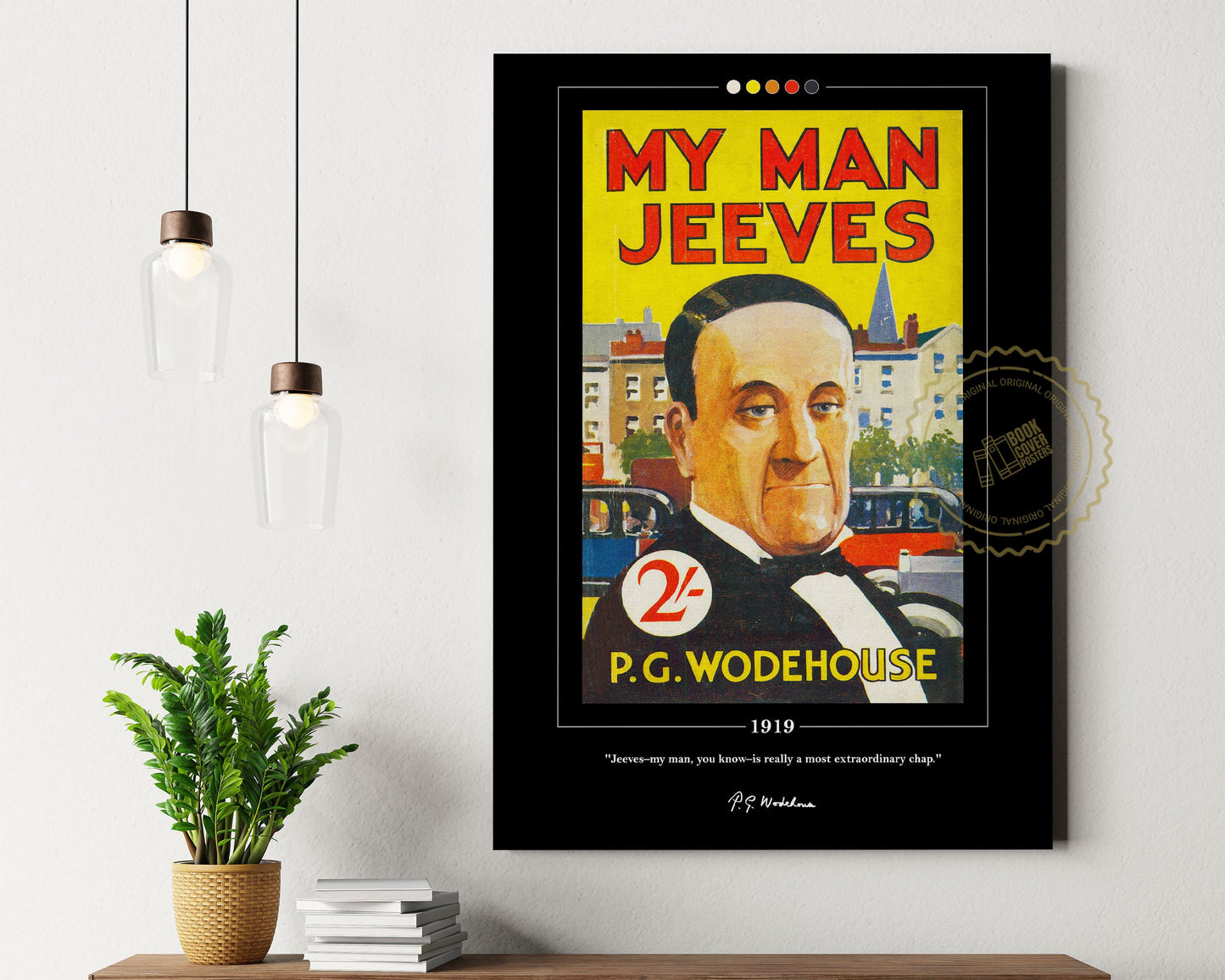 My Man Jeeves Book Cover Poster | P. G. Wodehouse, My Man Jeeves Poster, My Man Jeeves Print, Book Posters, Canvas Wall Art, Book Lover Gift