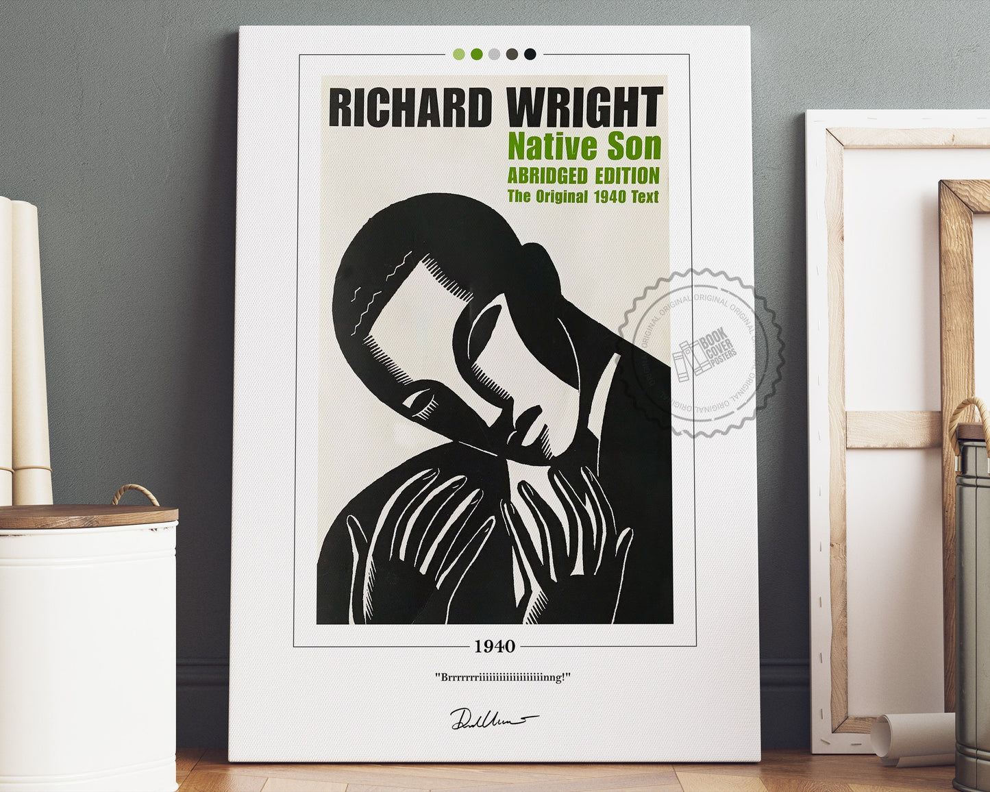 Native Son Book Cover Poster | Richard Wright, Native Son Poster, Native Son Print, Book Posters, Canvas Wall Art, Book Art, Book Lover Gift