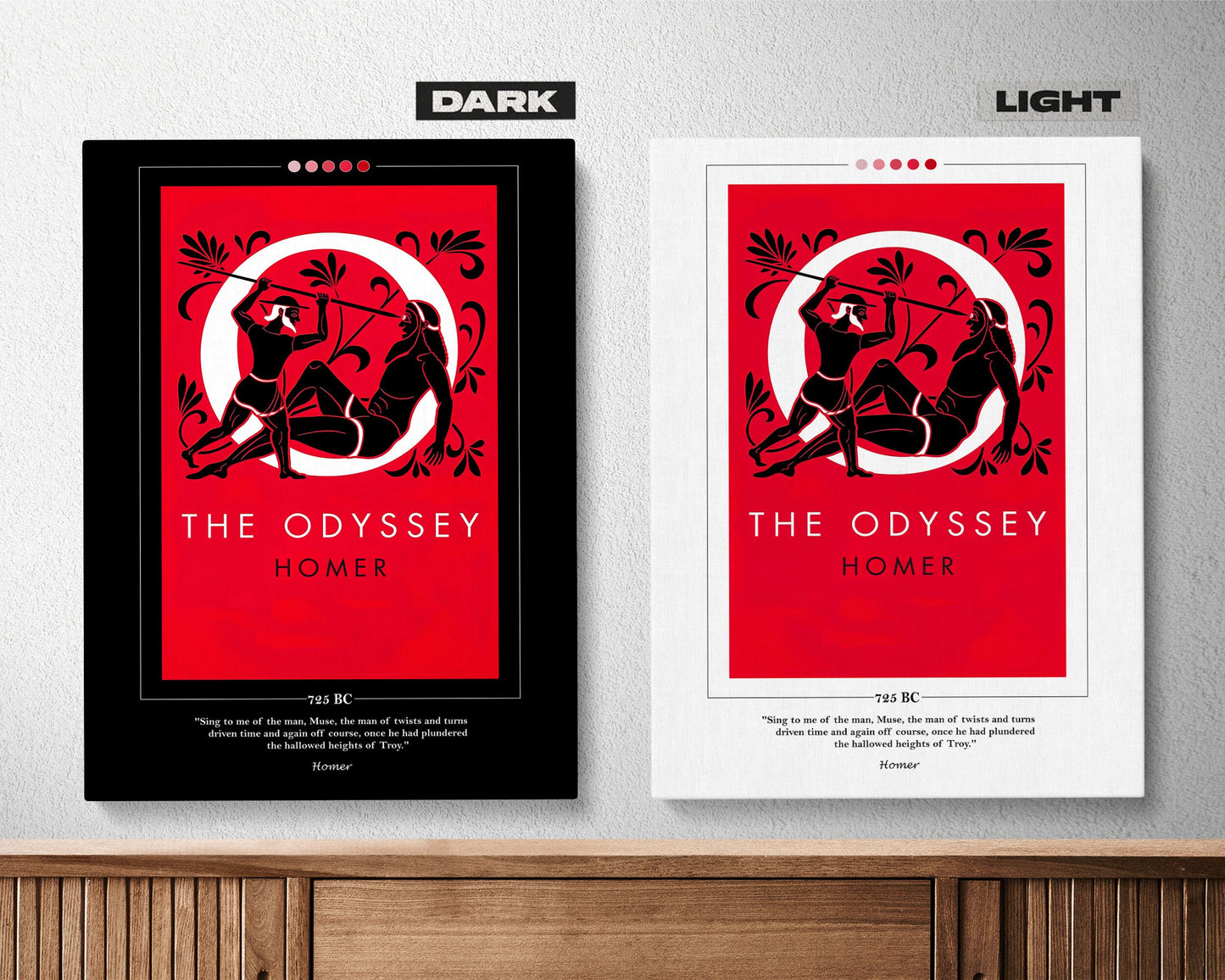Odyssey Book Cover Poster | Homer, Odyssey Poster, Odyssey Print, Book Posters, Book Prints, Book Art, Canvas Wall Art, Book Lover Gift