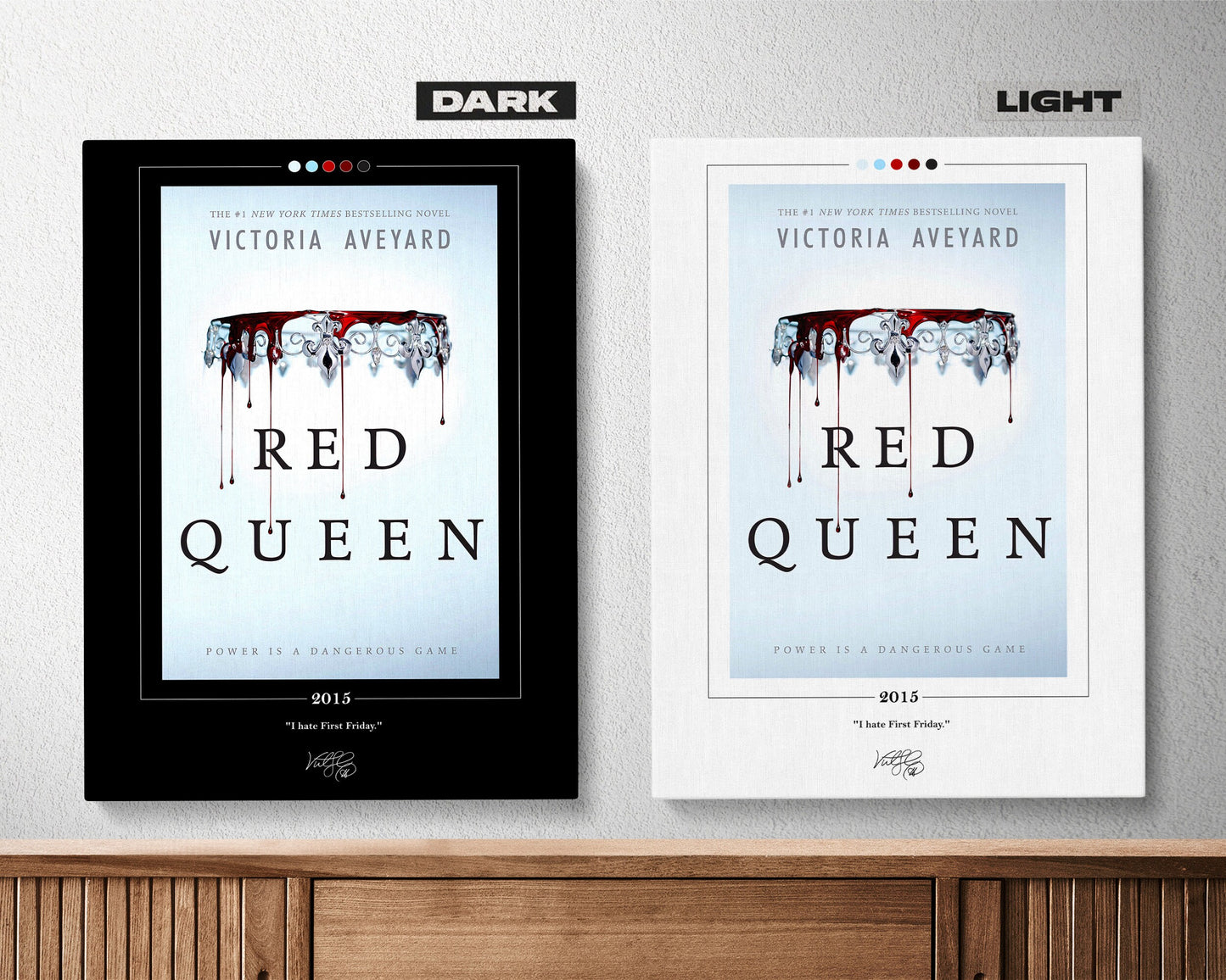 Red Queen Book Cover Poster | Victoria Aveyard, Red Queen Poster, Red Queen Print, Book Posters, Canvas Wall Art, Book Art, Book Lover Gift