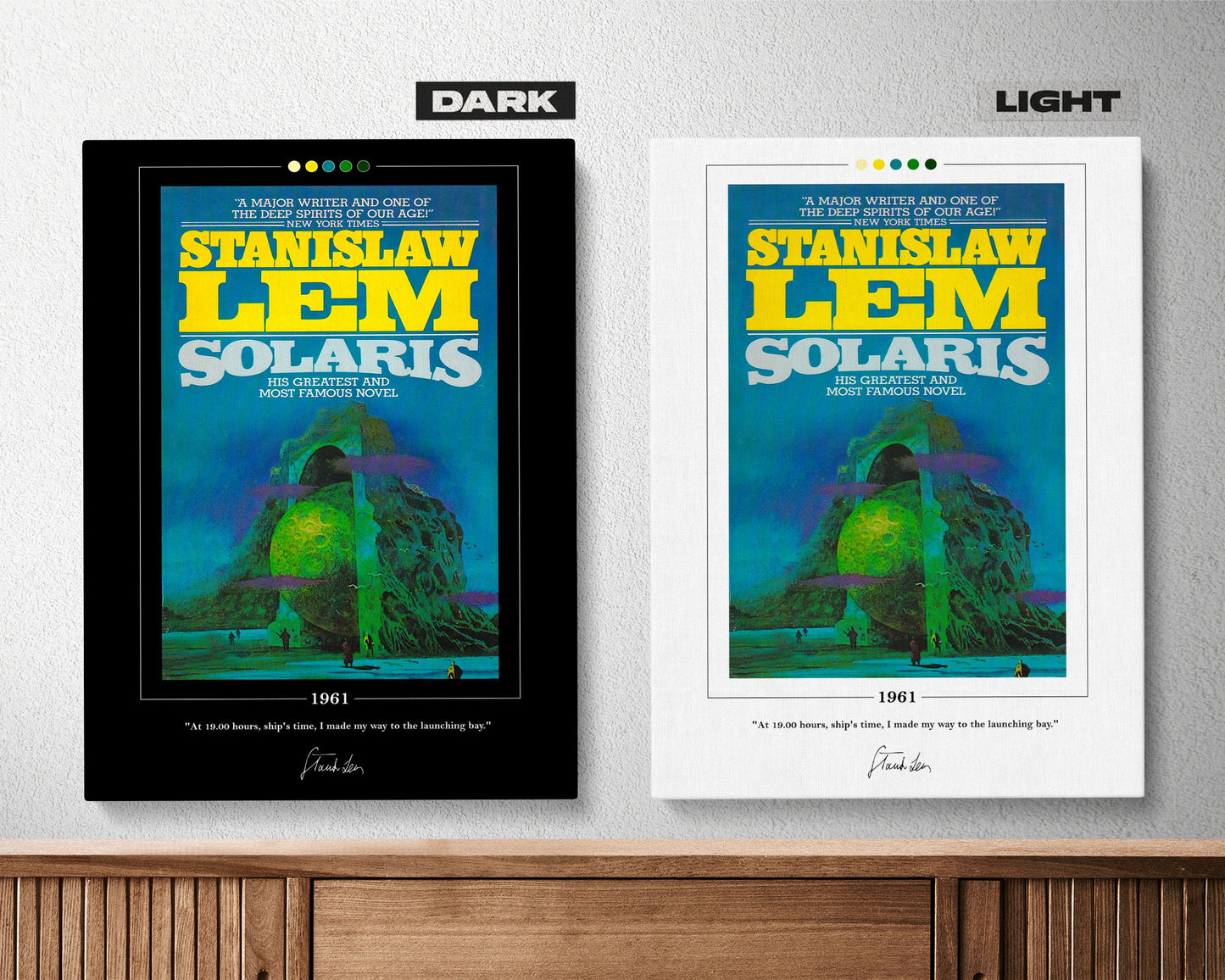 Solaris Book Cover Poster | Stanislaw Lem, Solaris Poster, Solaris Print, Book Posters, Book Art, Canvas Wall Art, Book Lover Gift