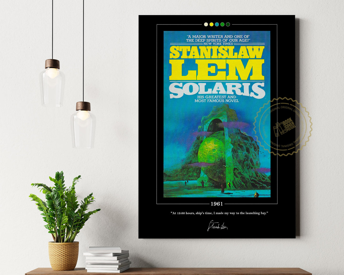 Solaris Book Cover Poster | Stanislaw Lem, Solaris Poster, Solaris Print, Book Posters, Book Art, Canvas Wall Art, Book Lover Gift