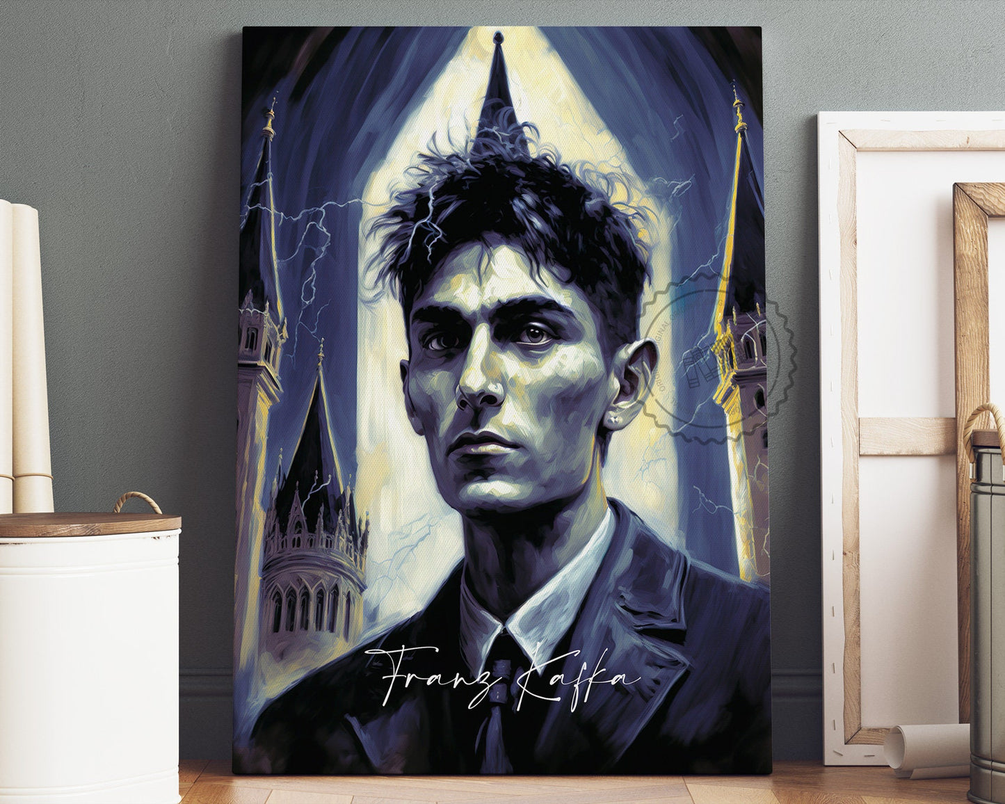 Franz Kafka Poster Canvas | Franz Kafka Canvas Wall Art, Franz Kafka Print, Book Posters, Book Art, Book Lover Gift
