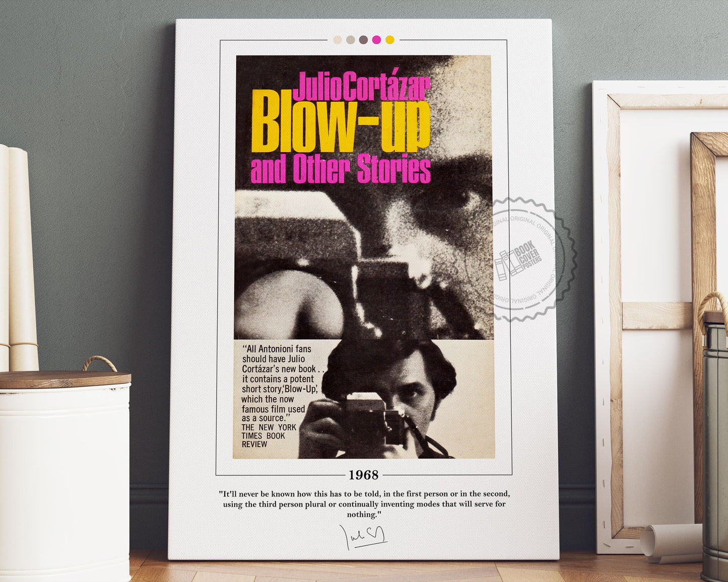 Blow-up Book Cover Poster | Julio Cortazar, Blow-up Poster, Blow-up Print, Book Posters, Book Art, Canvas Wall Art, Book Lover Gift