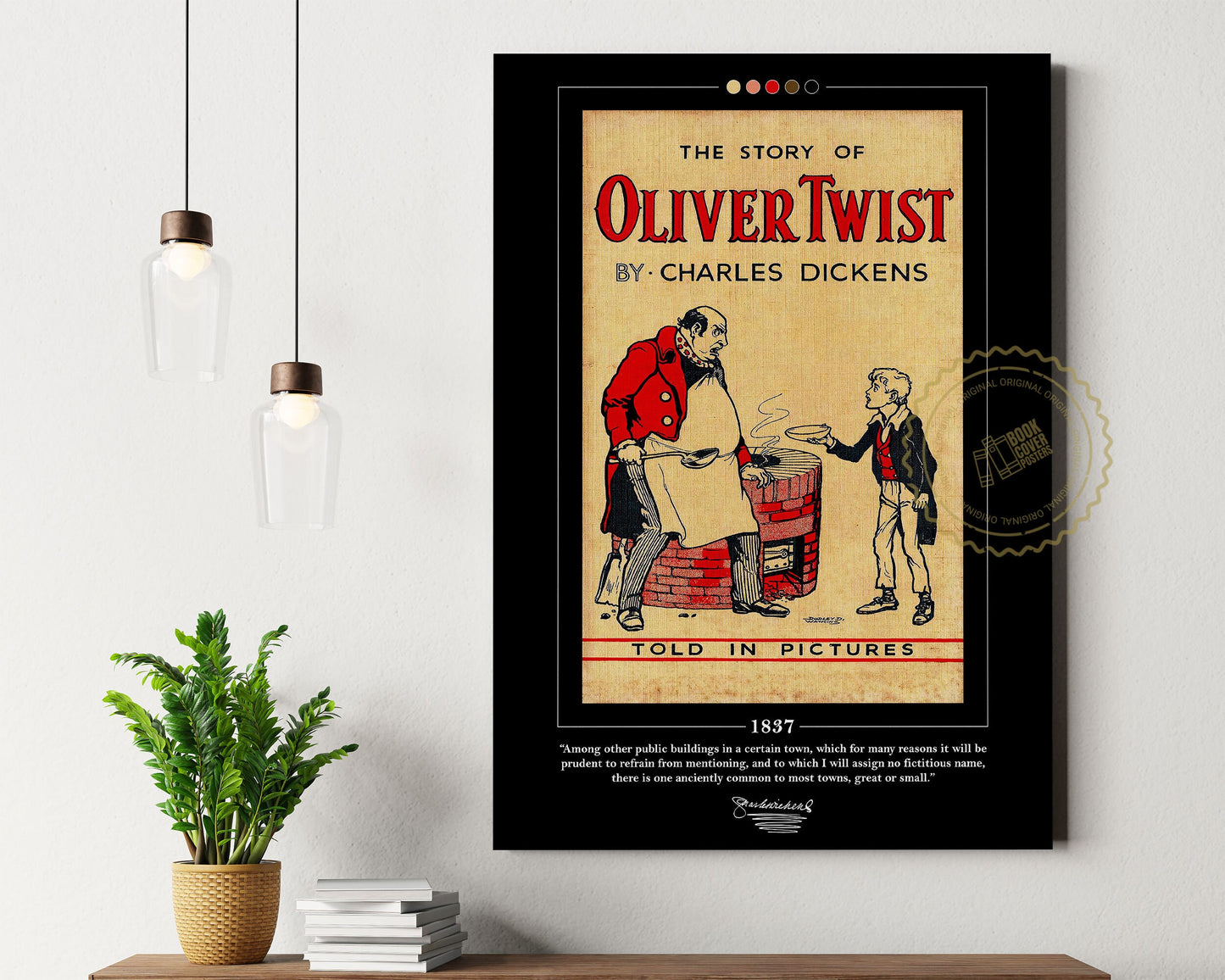 Oliver Twist Book Cover Poster | Charles Dickens, Oliver Twist Poster, Oliver Twist Print, Book Posters, Canvas Wall Art, Book Lover Gift