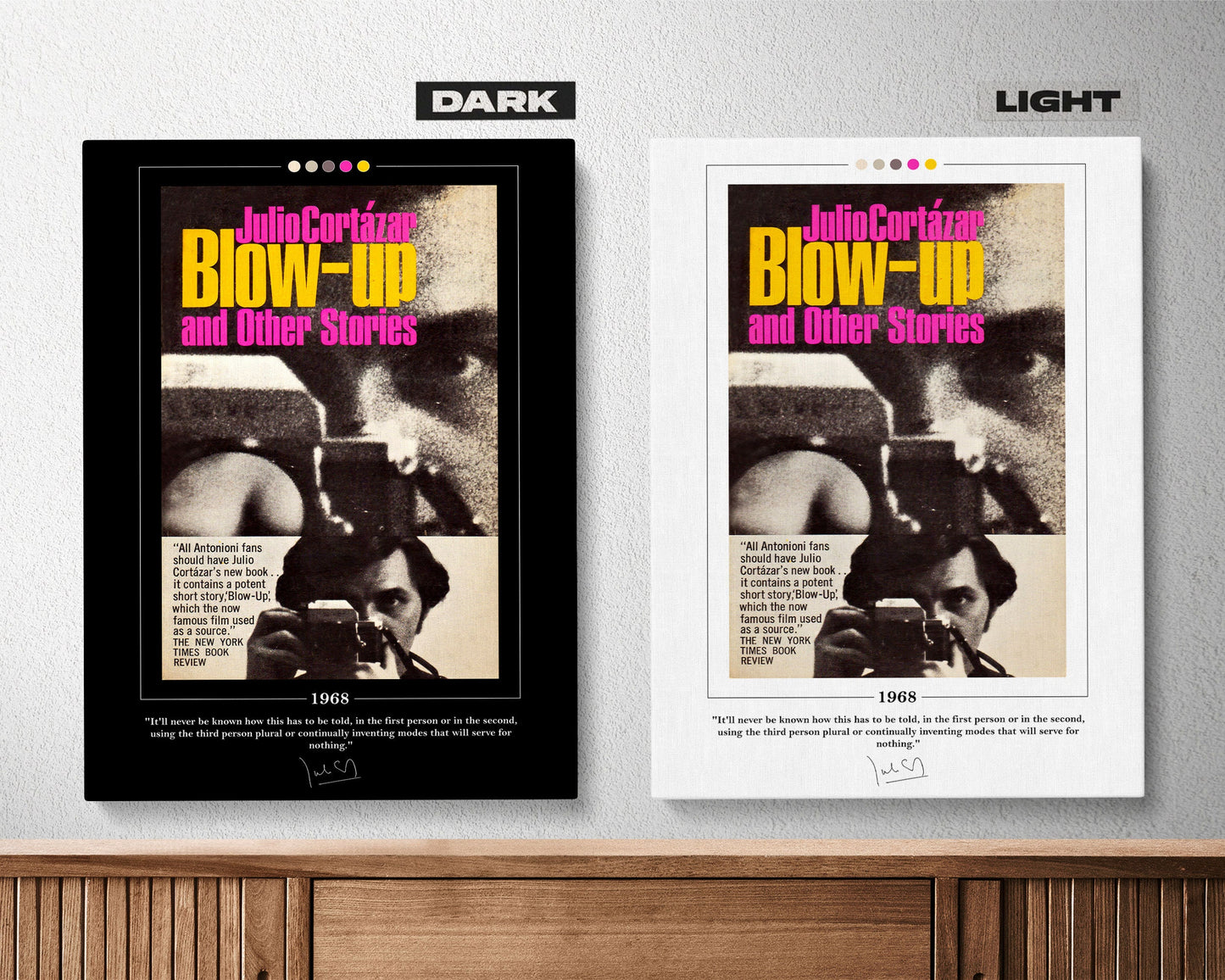 Blow-up Book Cover Poster | Julio Cortazar, Blow-up Poster, Blow-up Print, Book Posters, Book Art, Canvas Wall Art, Book Lover Gift