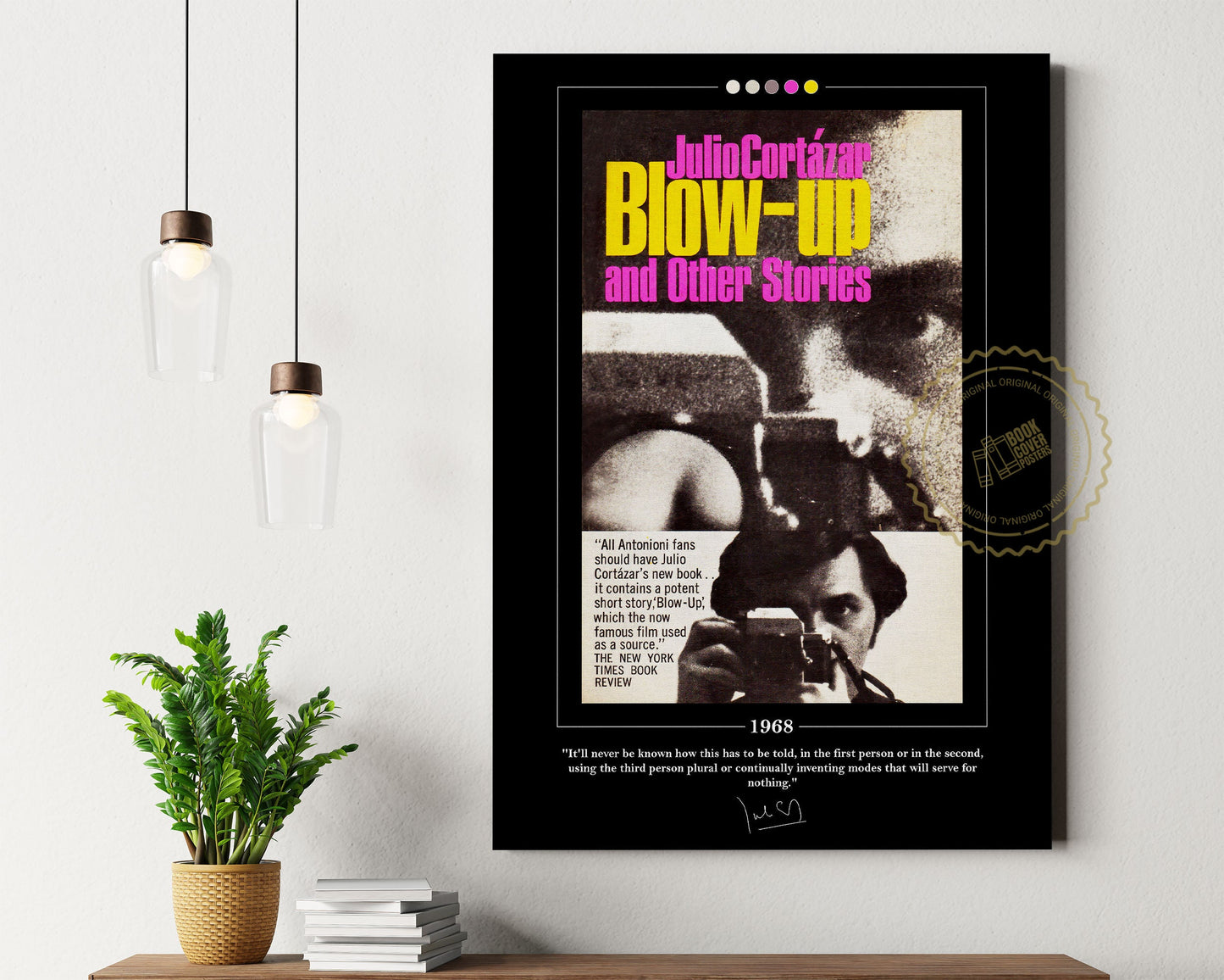 Blow-up Book Cover Poster | Julio Cortazar, Blow-up Poster, Blow-up Print, Book Posters, Book Art, Canvas Wall Art, Book Lover Gift