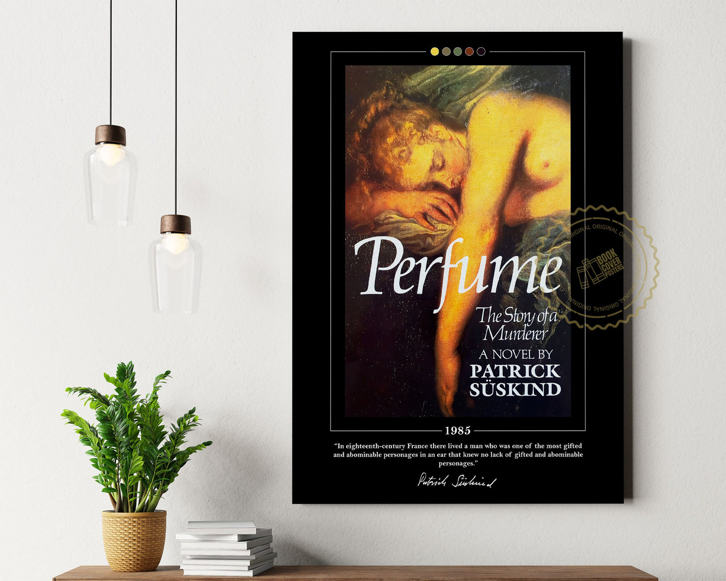 Perfume Book Cover Poster | Patrick Süskind, Perfume Poster, Perfume Print, Book Posters, Book Art, Canvas Wall Art, Book Lover Gift