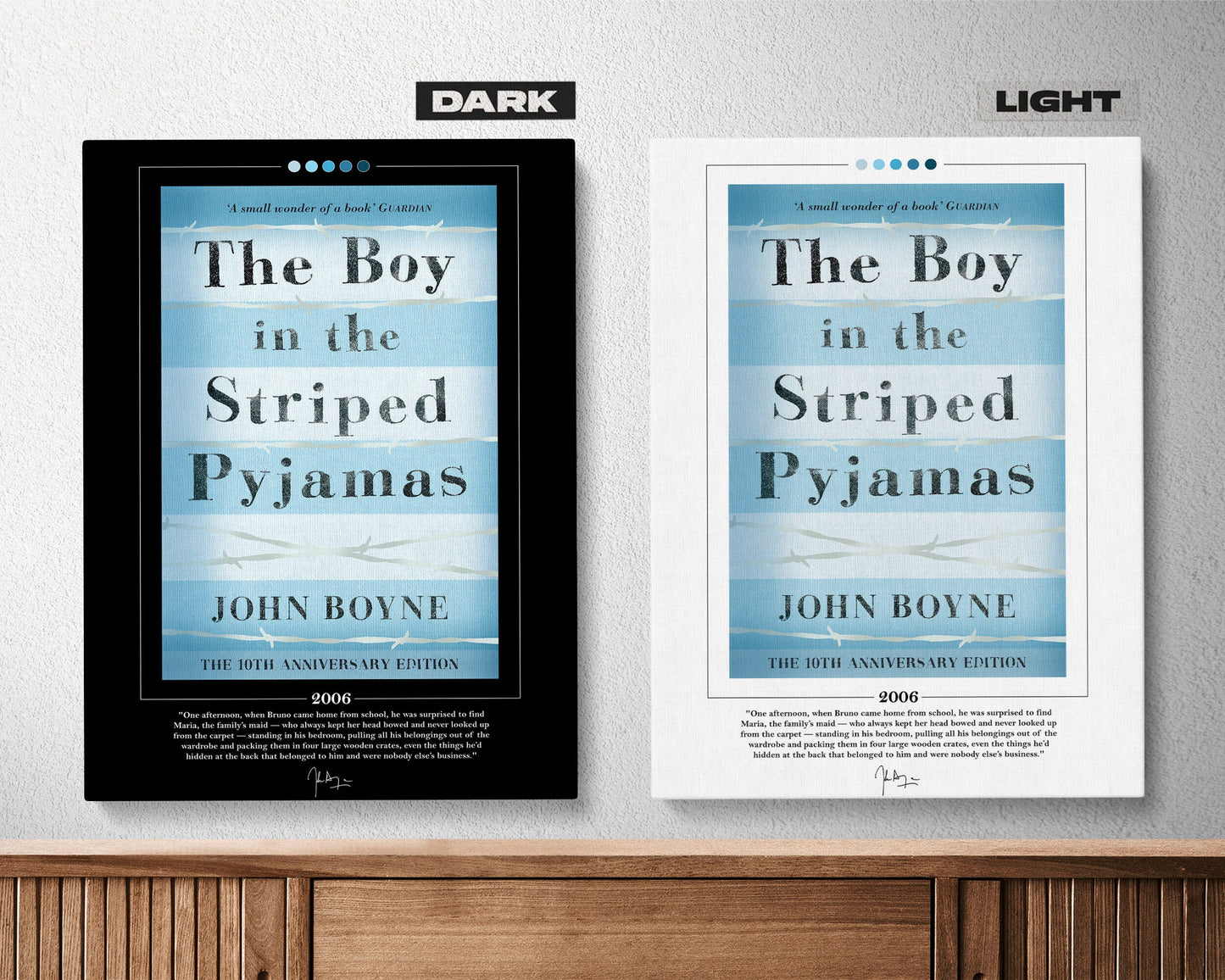 The Boy in the Striped Pyjamas Book Cover Poster | John Boyne, The Boy in the Striped Pyjamas Poster, Book Poster, Book Art, Canvas Wall Art