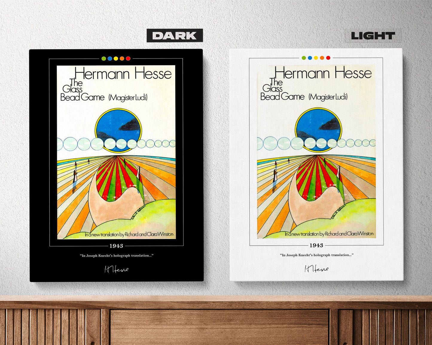 The Glass Bead Game Book Cover Poster | Hermann Hesse, The Glass Bead Game Poster, Book Posters, Book Art, Canvas Wall Art, Book Lover Gift