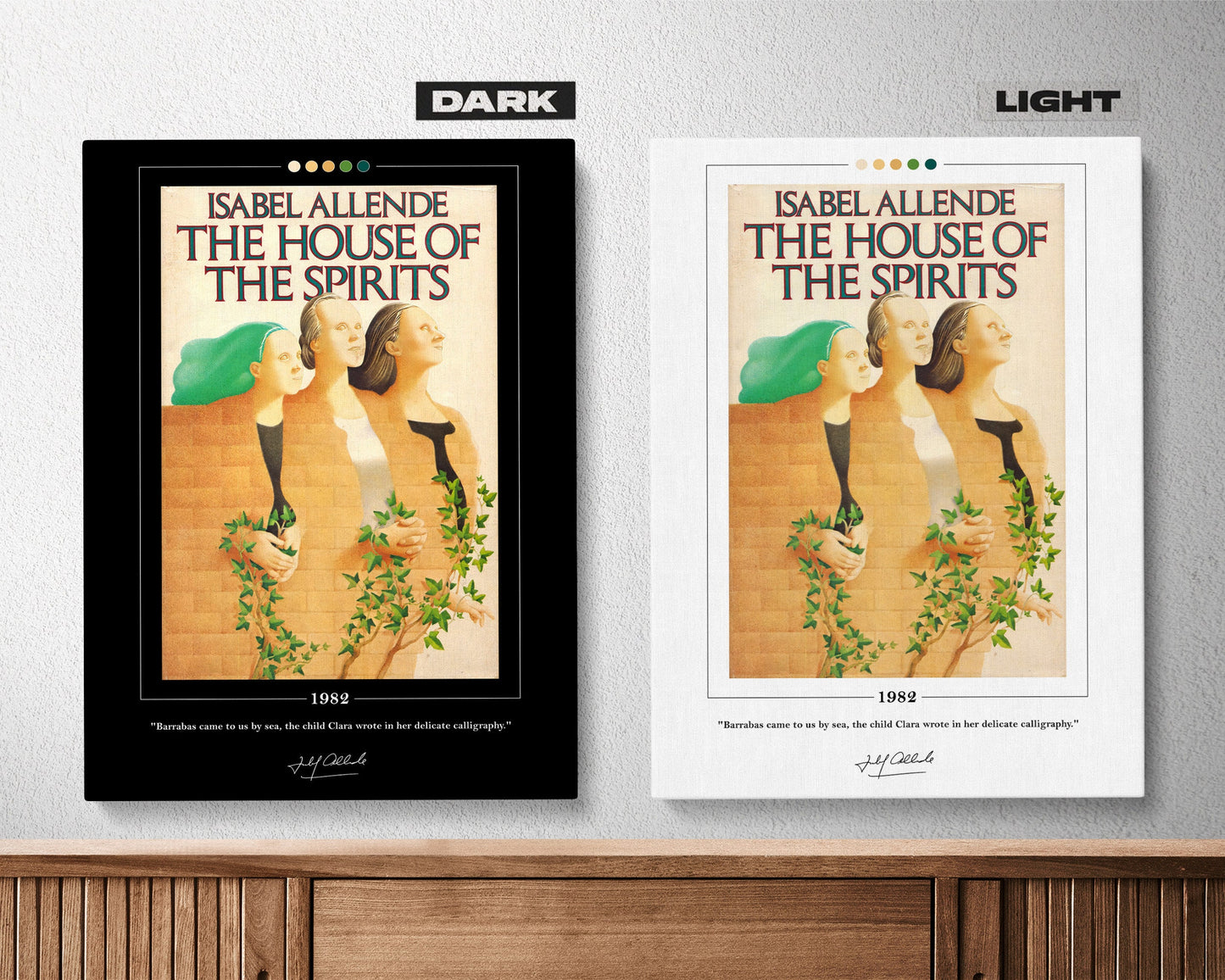 The House of the Spirits Book Cover Poster | Isabel Allende, The House of the Spirits Poster, Book Posters, Canvas Wall Art, Book Lover Gift