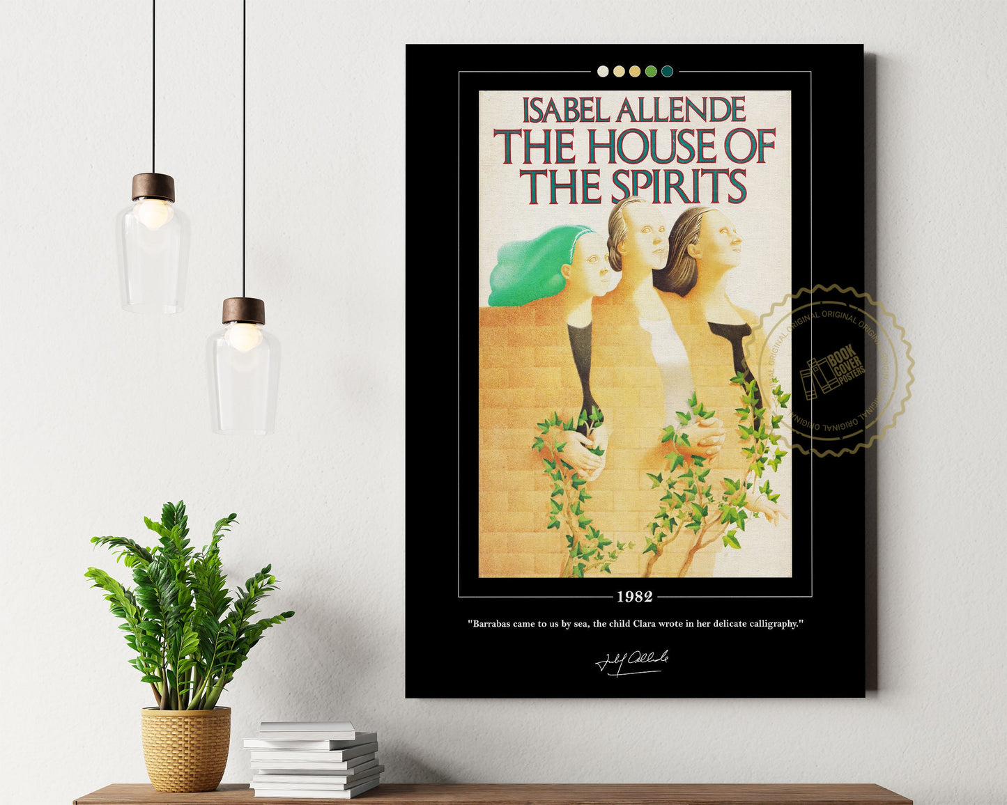 The House of the Spirits Book Cover Poster | Isabel Allende, The House of the Spirits Poster, Book Posters, Canvas Wall Art, Book Lover Gift