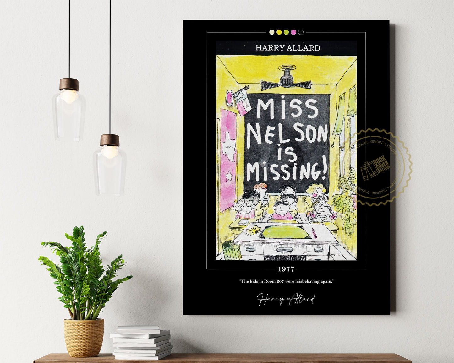 Miss Nelson is Missing Book Cover Poster | Harry Allard, Miss Nelson is Missing Poster, Book Posters, Canvas Wall Art, Book Lover Gift
