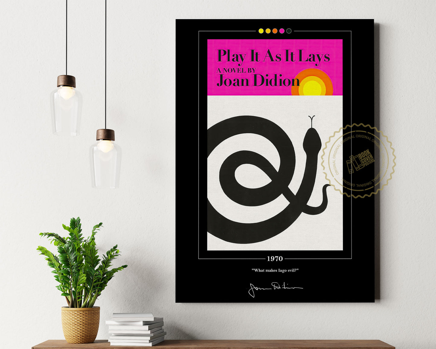 Play It as It Lays Book Cover Poster | Joan Didion, Play It as It Lays Poster, Book Posters, Book Art, Canvas Wall Art, Book Lover Gift