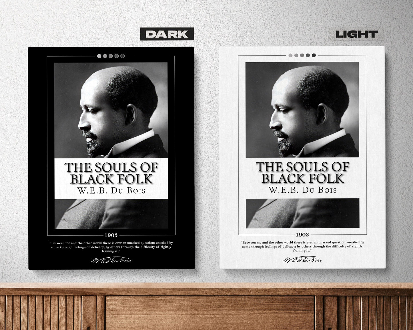The Souls of Black Folk Book Cover Poster | W. E. B. Du Bois, The Souls of Black Folk Poster, Book Posters, Canvas Wall Art, Book Lover Gift