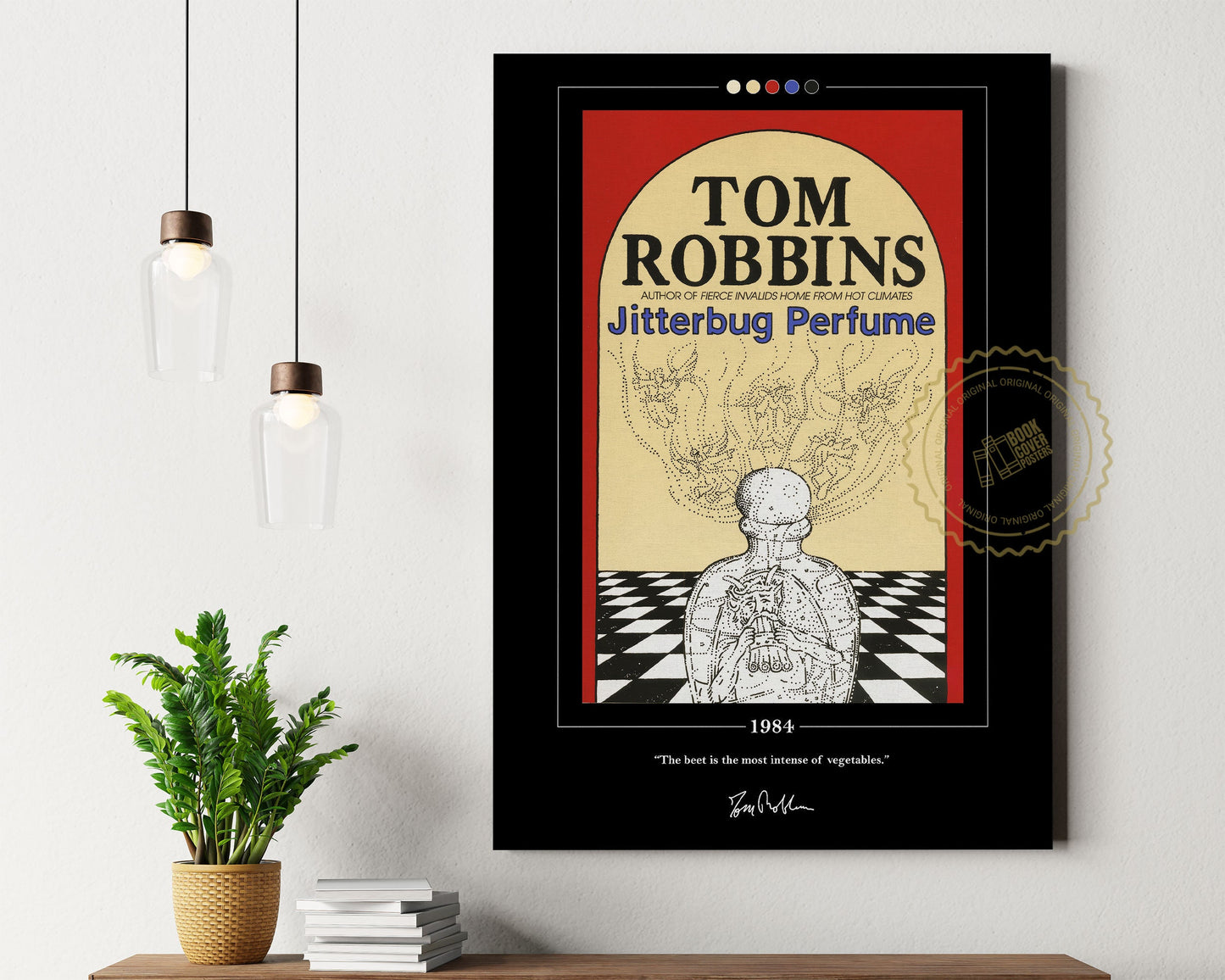 Jitterbug Perfume Book Cover Poster | Tom Robbins, Jitterbug Perfume Poster, Jitterbug Perfume Print, Book Poster, Book Art, Book Lover Gift