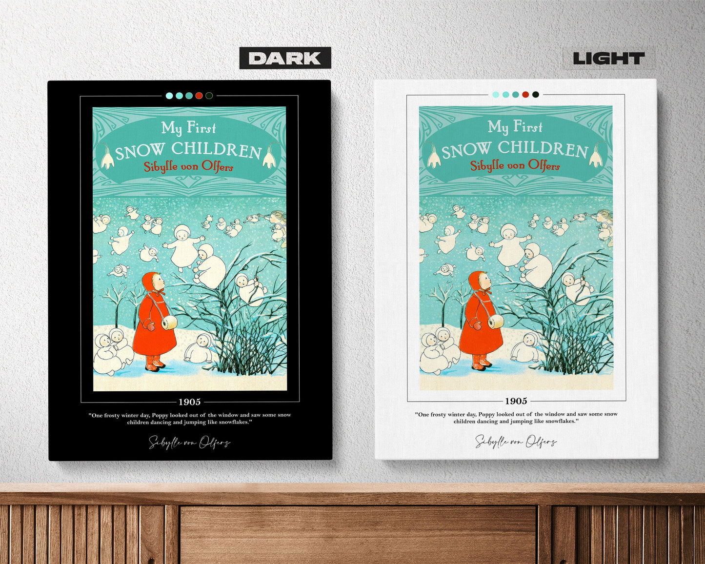 My First Snow Children Book Cover Poster | Sibylle von Olfers, My First Snow Children Poster, Book Posters, Canvas Wall Art, Book Lover Gift