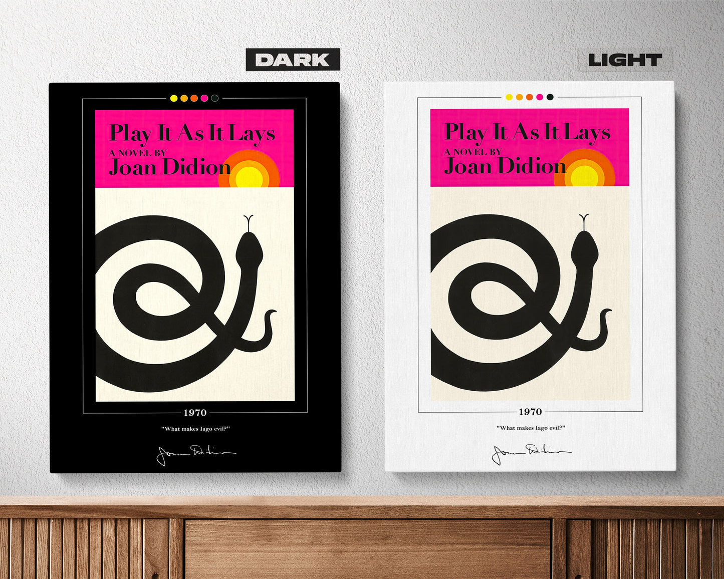 Play It as It Lays Book Cover Poster | Joan Didion, Play It as It Lays Poster, Book Posters, Book Art, Canvas Wall Art, Book Lover Gift